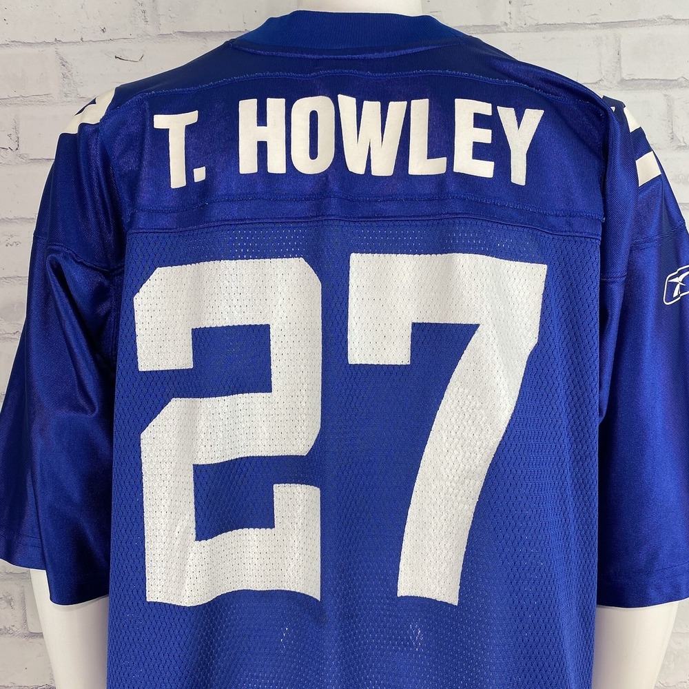 Reebok Jersey New York Giants Men's Extra Large NFL #27 T. Howley OnField Blue